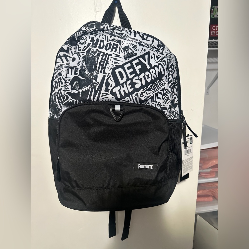 Fortnite Black and White Backpack